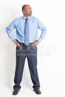 Full body mature Indian man executive