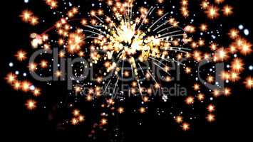Digital Illustration of a Fireworks