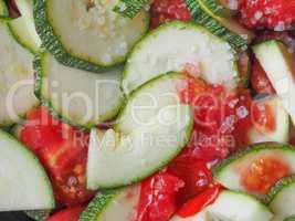 Zucchini with tomato