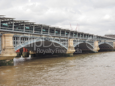 Blackfriars bridge in London