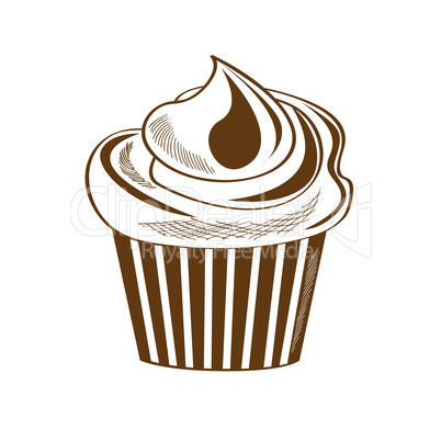 retro cupcake design