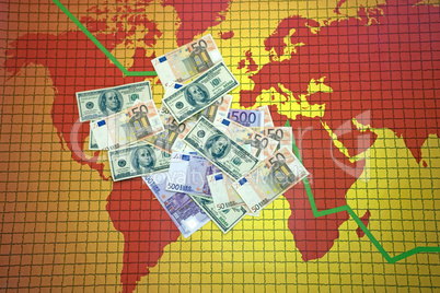 World economic crisis - map