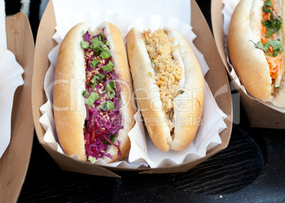 Various types of Hot Dog