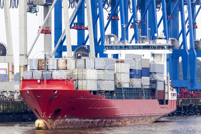 Containerterminal in Hamburg, Deutschland