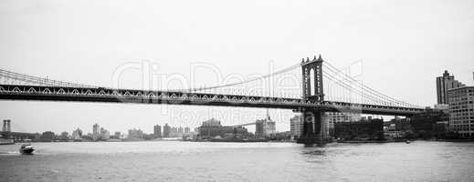 Manhattan Bridge black and white