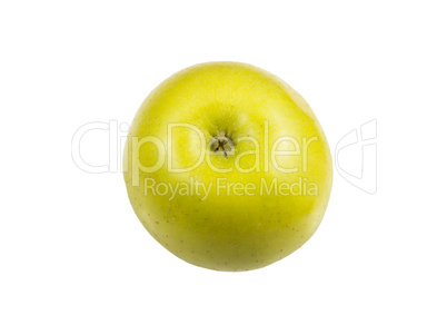 Green apple isolated .