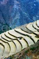 Fields in Pisac,  Peru