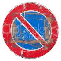 No parking sign isolated