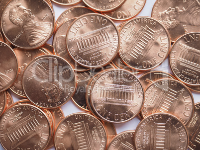 Dollar coins background