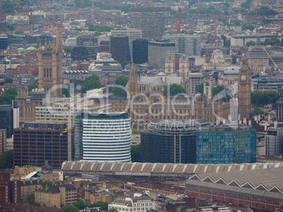 Aerial view of London