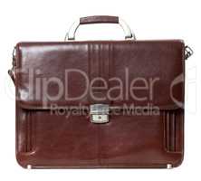 Leather brown briefcase