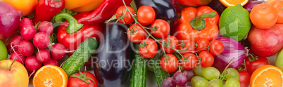 fresh fruit and vegetable background