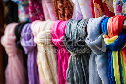 Textile, cloth on market