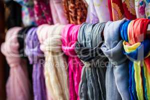 Textile, cloth on market