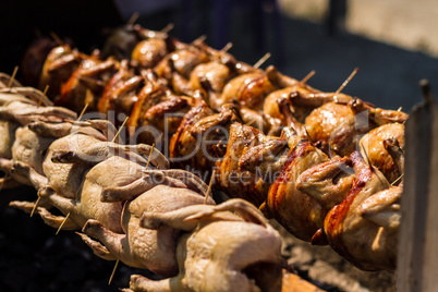 Chicken on grill