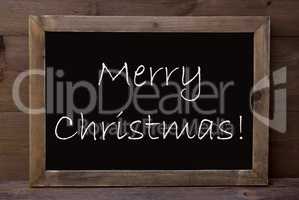 Chalkboard With Merry Christmas