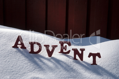 German Advent Means Christmas Time On Snow