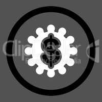 Payment options flat black and white colors rounded glyph icon