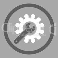 Customization flat dark gray and white colors rounded glyph icon