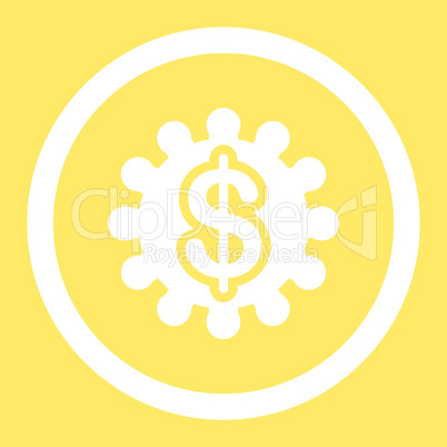 Payment options flat white color rounded glyph icon