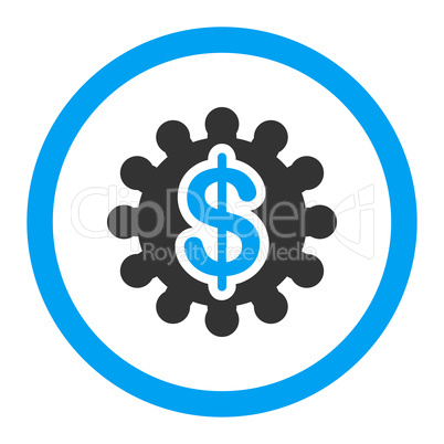Payment options flat blue and gray colors rounded glyph icon