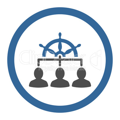 Management flat cobalt and gray colors rounded glyph icon Management flat cobalt and gray colors rounded glyph icon