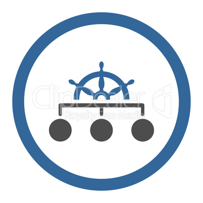 Rule flat cobalt and gray colors rounded glyph icon Rule flat cobalt and gray colors rounded glyph icon
