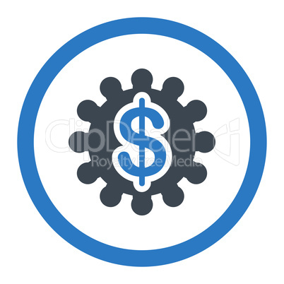 Payment options flat smooth blue colors rounded glyph icon