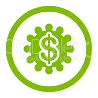 Payment options flat eco green color rounded glyph icon