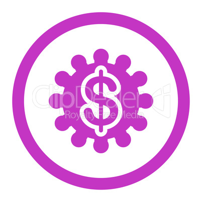 Payment options flat violet color rounded glyph icon