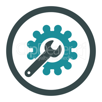 Customization flat soft blue colors rounded vector icon Customization flat soft blue colors rounded vector icon