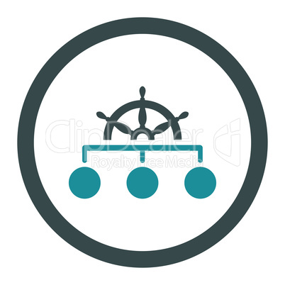 Rule flat soft blue colors rounded vector icon