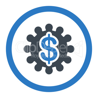 Payment options flat smooth blue colors rounded vector icon