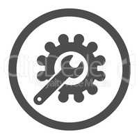 Customization flat gray color rounded vector icon