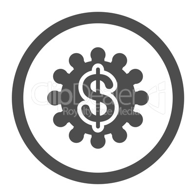 Payment options flat gray color rounded vector icon