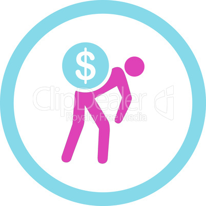BiColor Pink-Blue--money courier.eps