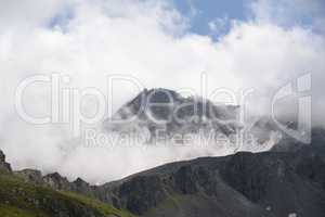 Wolken im Gebirge