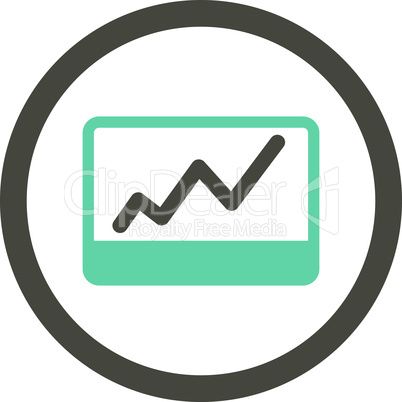 Bicolor Grey-Cyan--stock market.eps