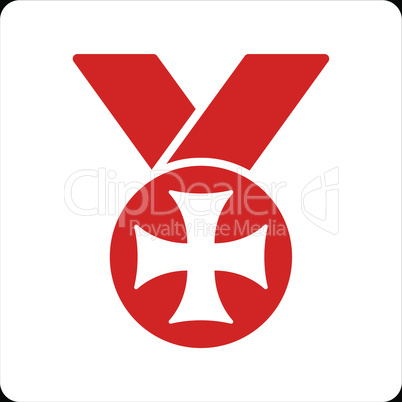 bg-Black Bicolor Red-White--maltese medal.eps