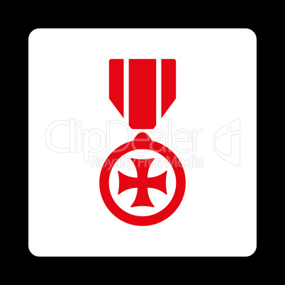 Maltese cross icon from Award Buttons OverColor Set
