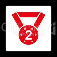 Second medal icon from Award Buttons OverColor Set