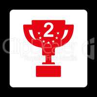 Second prize icon from Award Buttons OverColor Set