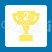 Second prize icon from Award Buttons OverColor Set