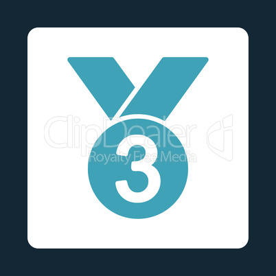 Bronze medal icon from Award Buttons OverColor Set