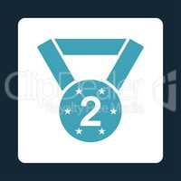 Second medal icon from Award Buttons OverColor Set