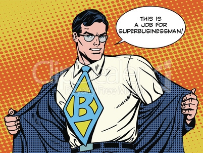 job super businessman hero