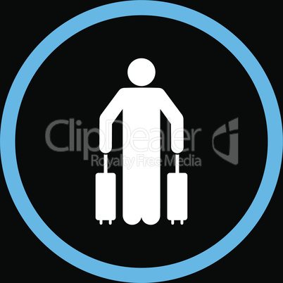 bg-Black Bicolor Blue-White--passenger baggage.eps