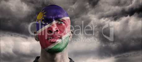 Composite image of namibia rugby player
