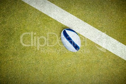 Composite image of rugby ball