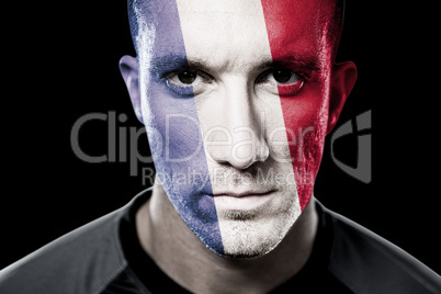 Composite image of french rugby player